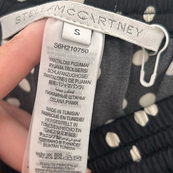 Stella McCartney polka dot celana silk pajama casual pull on shorts small - Picture 8 of 9